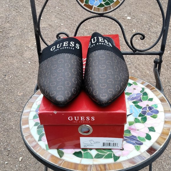 GUESS Mules GFMONA Panna 8M New Manmade Materials - Picture 1 of 9
